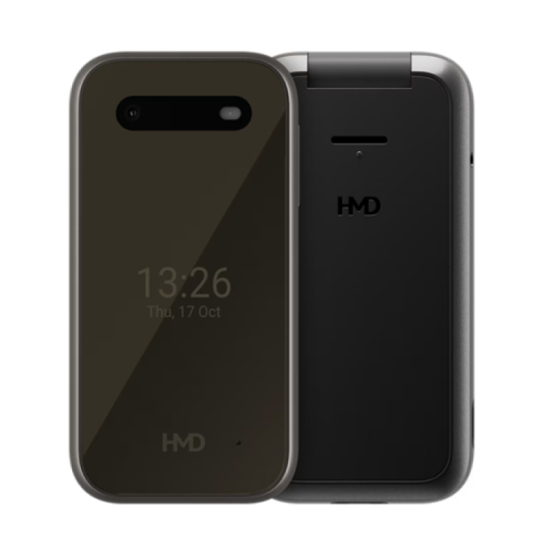 HMD 2660 Flip Dual SIM Κινητό με Μεγάλα Κουμπιά Black- GR