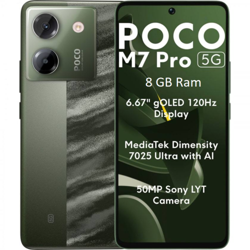 Xiaomi Poco M7 Pro 8GB Ram 256GB Green 5G Dual Sim- EU